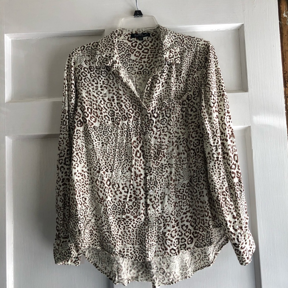 Leopard print Button down
